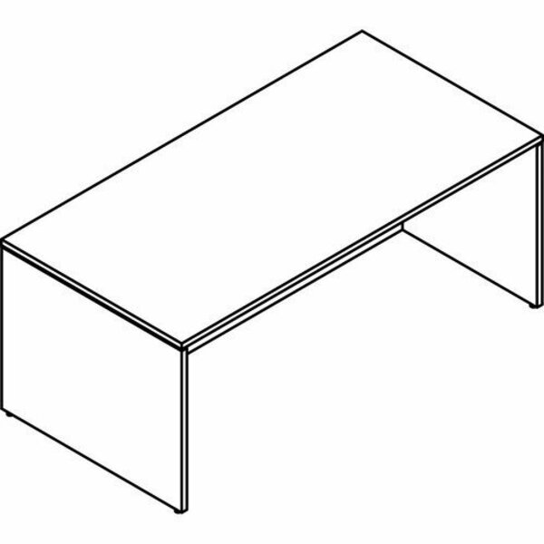 Groupe Lacasse Desk Shell, Rectangular, 72inWx36inDx29-7/8inH, Niagara LASM1QSTDM3672A